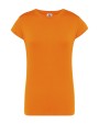 JHK, T-Shirt Donna Manica Corta Regular Arancione